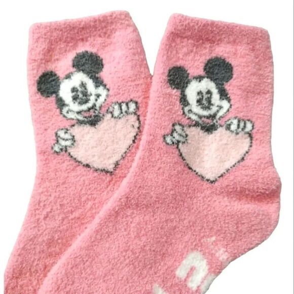 Disney Pink Mickey Socks Minnie Earrings And Hair Scrunchies Bundle NWT - Picture 4 of 13